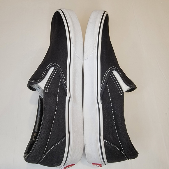 Vans Off The Wall Black & White Slip On Sneaker Size Men's 8 (Women's 9.5) - Picture 8 of 13